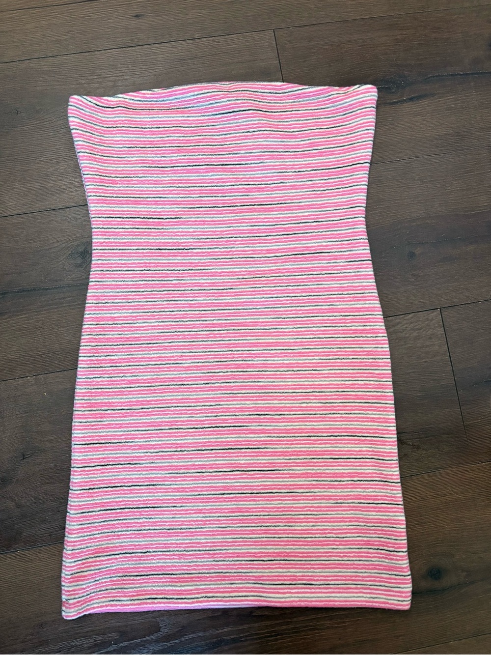 NWT Motel Rocks Dema Strapless Pink Striped Mini Dress - Picture 4 of 9